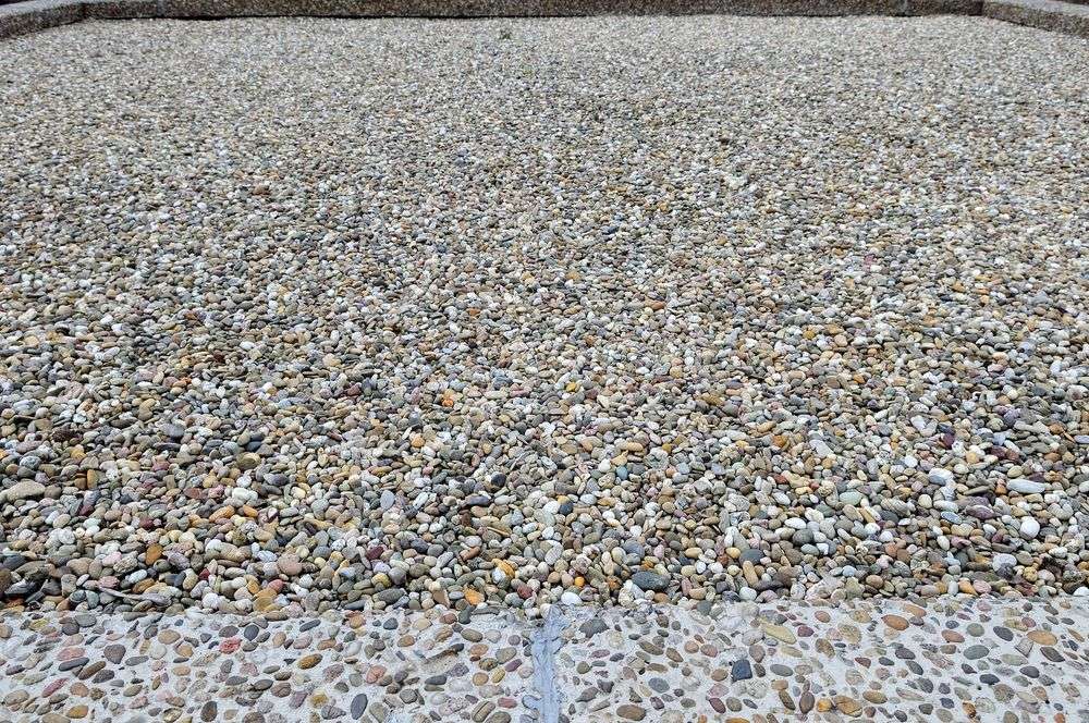 Bitumen dak met kiezels in 0227